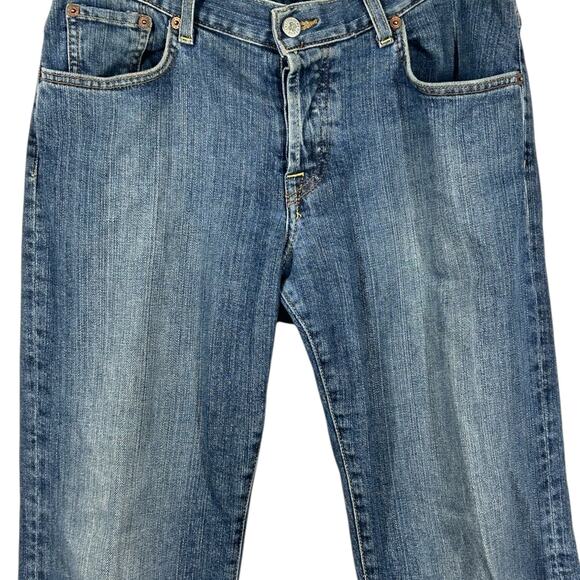 Lucky Brand Dungarees Easy Rider Button‑Fly Jeans Size 6/28 Relaxed Straight Leg - Picture 2 of 13